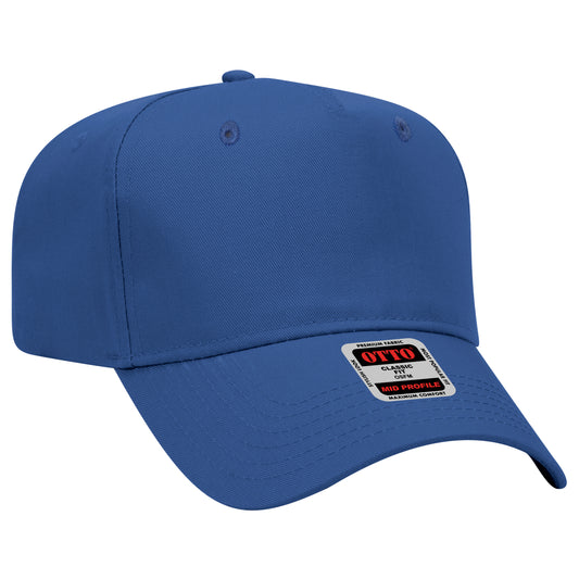 5 Panel Mid Profile Baseball Cap