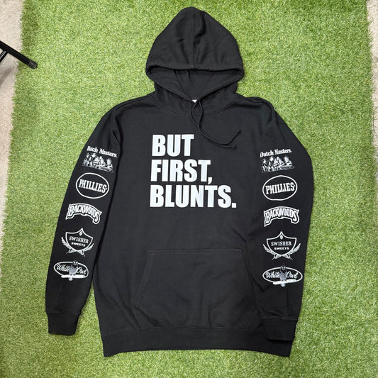 “BUT FIRST, BLUNTS” Retro Streetwear Hoodie