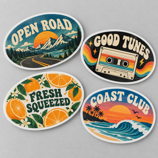 Oval Stickers